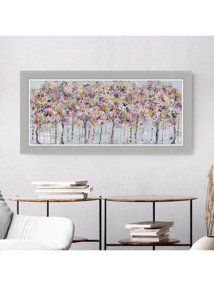 John Lewis Sara Otter 'Memories with You' Framed Print, 63 x 129cm, Pink/Multi - view 2, Pink/Multi