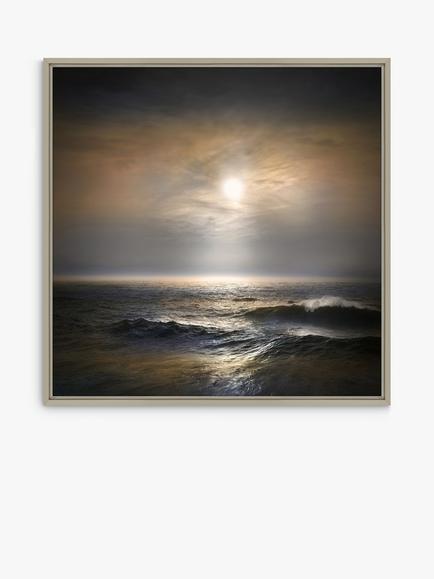 John Lewis William Vanscoy 'Hello Goodbye' Framed Canvas Print, 64.5 x 64.5cm, Orange/Multi, Orange/Multi
