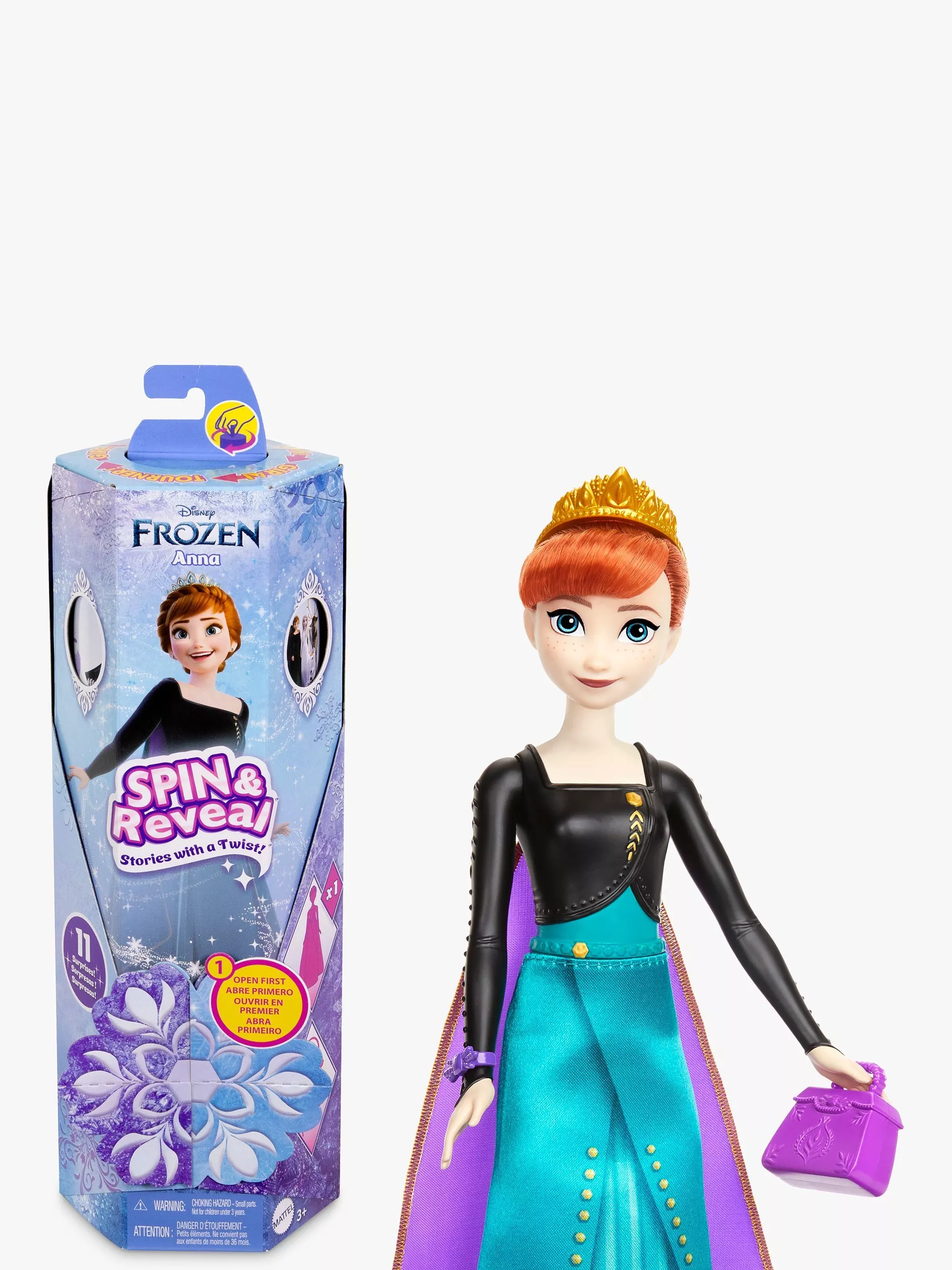 Disney Frozen Spin Reveal Anna Doll