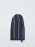 John Lewis Classic Butcher Stripe Oven Mitt, Navy