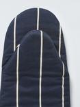 John Lewis Classic Butcher Stripe Oven Mitt, Navy