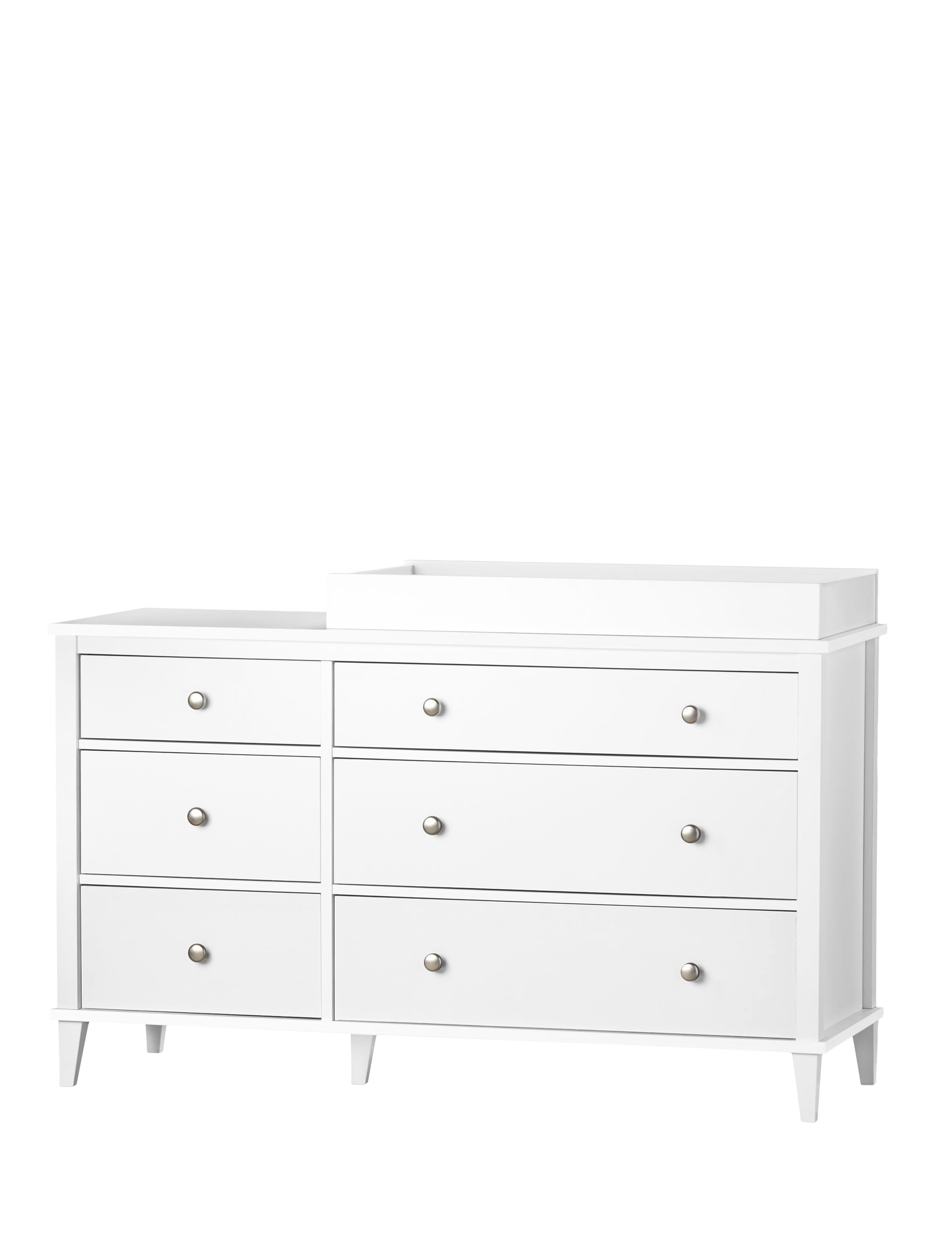 Little Seeds Monarch Hill Poppy 6 Drawer Changing Table White