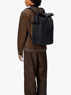 Rains Roll-Top Rucksack, 17L - view 2, Black