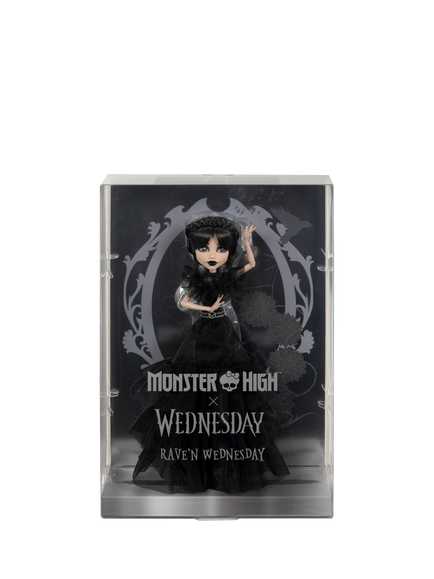 Monster High Wednesday Rave'N Dress Wednesday Doll - view 2, Multi