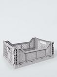 John Lewis Plastic Folding Storage Crate, Large