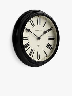 Newgate Clocks Notting Hill Roman Numeral Analogue Wall Clock, 45cm, Black - view 2, Black