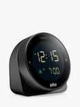 Braun BC24B Rotate Digital Travel Alarm Clock, Black