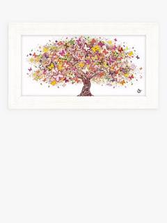 John Lewis Sara Otter 'Spread Wings' Framed Print, 27 x 47cm, Pink/Multi