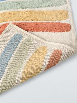 John Lewis Rainbow Cotton Rug, 100 x 75cm, Multi - view 2, Multi