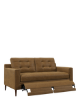 John Lewis Draper II Motion Medium 2 Seater Leather Sofa, Dark Leg