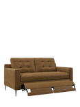 John Lewis Draper II Motion Medium 2 Seater Leather Sofa, Metal Leg