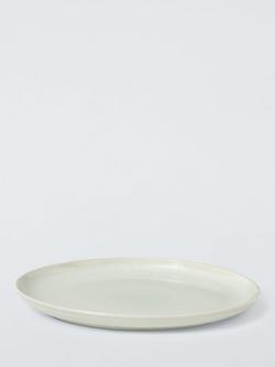 John Lewis Iona Stoneware Dinner Plate, 27cm, Cream