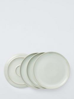 John Lewis Iona Stoneware Dinner Plate, 27cm - view 2, Cream