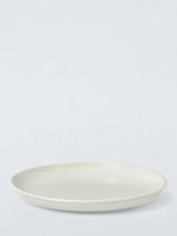 John Lewis Iona Stoneware Side Plate, 21.5cm, Cream
