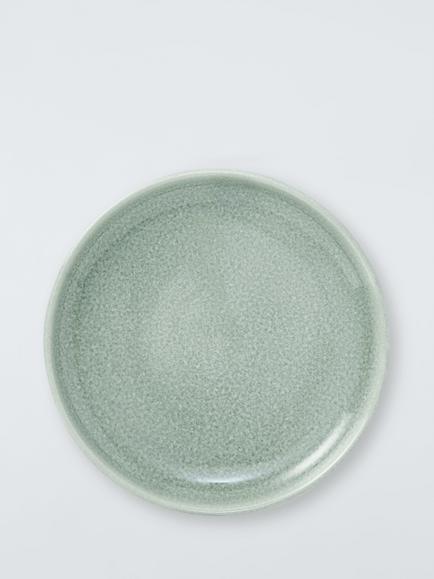 John Lewis Iona Stoneware Side Plate, 21.5cm - view 2, Green