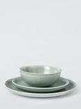 John Lewis Iona Stoneware Dinner Plate, 27cm, Green