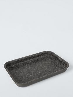 John Lewis Hard Anodised Aluminium Baking Tray & Roaster, 37cm, Black