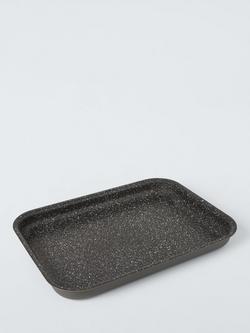 John Lewis Hard Anodised Aluminium Baking Tray & Roaster, 42cm, Black