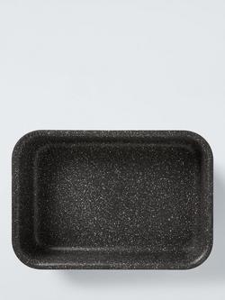 John Lewis Hard Anodised Aluminium Deep Roaster, 36cm - view 2, Black