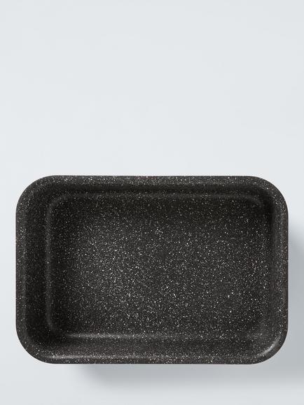 John Lewis Hard Anodised Aluminium Deep Roaster, 36cm - view 2, Black
