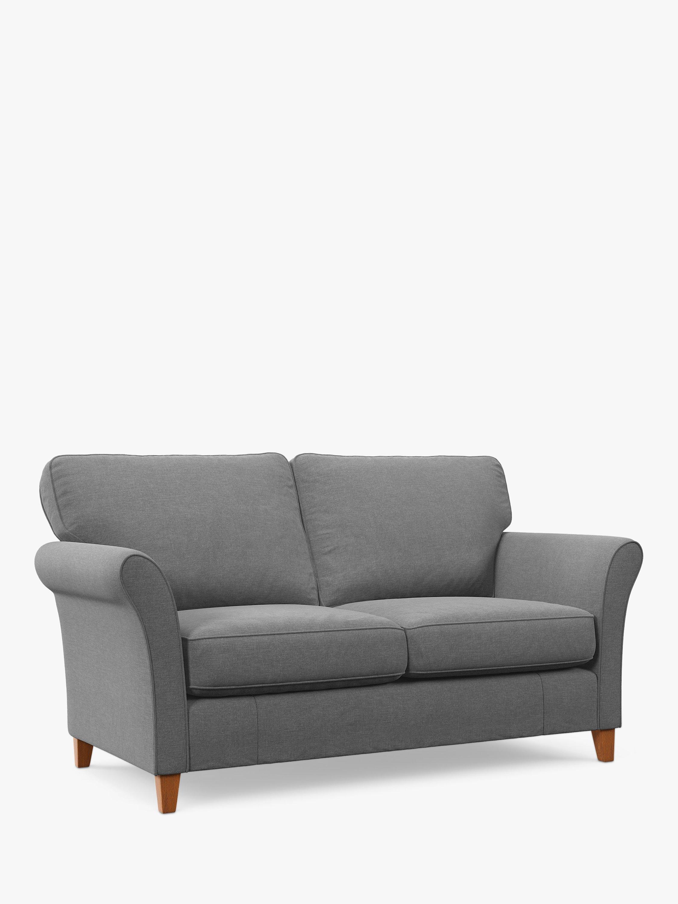 Charlotte II Range, John Lewis Charlotte II Large 3 Seater Sofa, Chenille Weave Light Grey