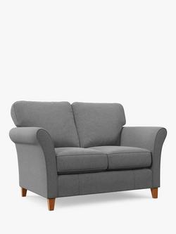 John Lewis Charlotte II Small 2 Seater Sofa, Light Leg, Chenille Weave Light Grey