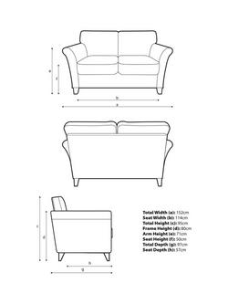 John Lewis Charlotte II Small 2 Seater Sofa, Light Leg - view 2, Chenille Weave Light Grey