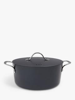 John Lewis Aluminium Ceramic Non-Stick Stockpot, 24cm