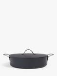 John Lewis Aluminium Ceramic Non-Stick Shallow Casserole, 28cm