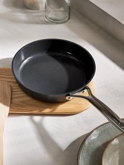 John Lewis Aluminium Ceramic Non-Stick Frying Pan - view 2, Black