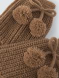 John Lewis Chunky Ribbed Lounge Socks, Toffee