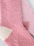 John Lewis Fluffy Lounge Socks, Pack of 2, Pink/Multi