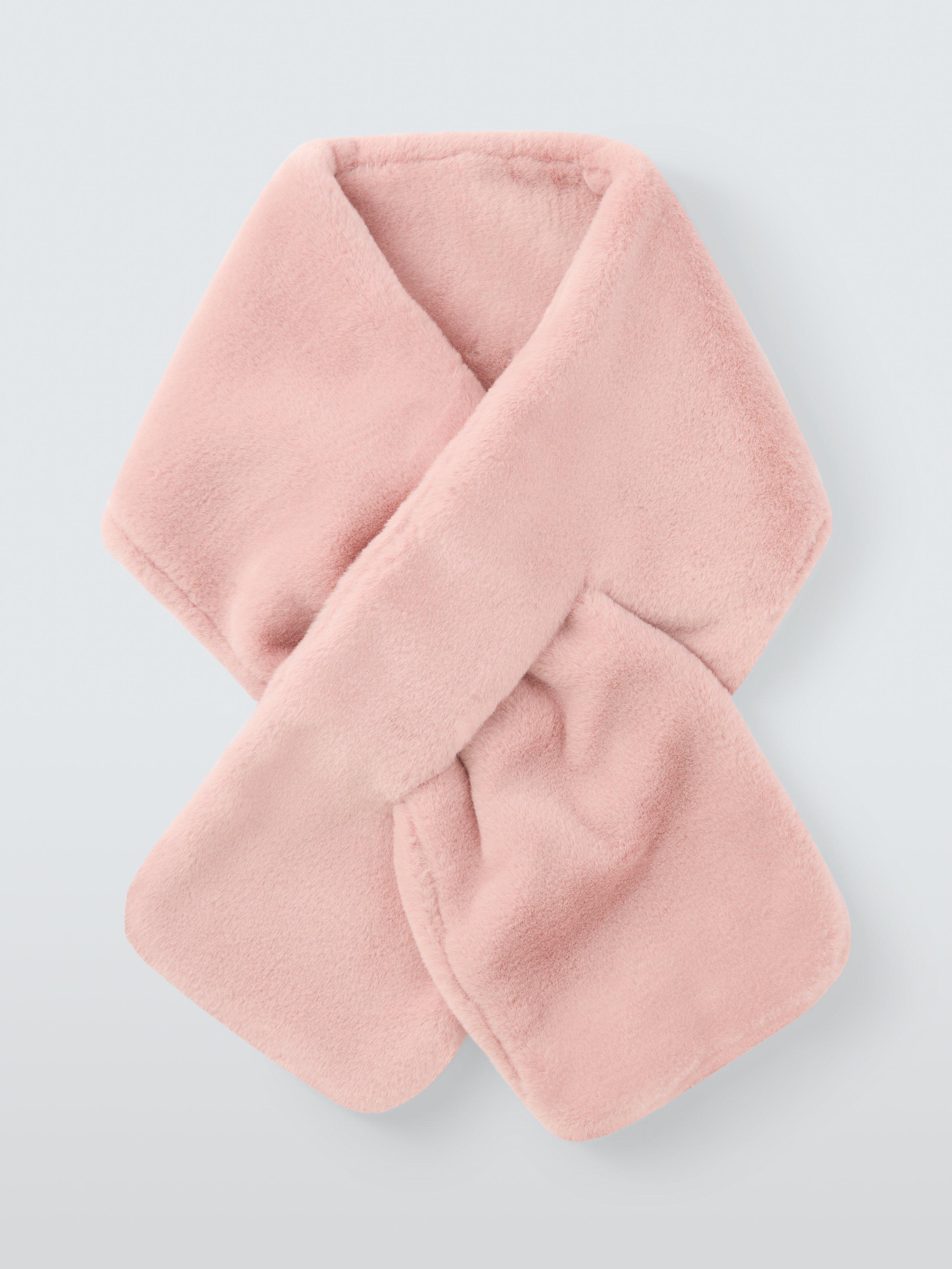 Product image 2 of 4, which shows John Lewis Kids' Faux Fur Stole, Pink