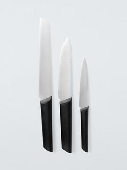 John Lewis Stainless Steel Kitchen Knife Set, 3 Piece - view 2, 