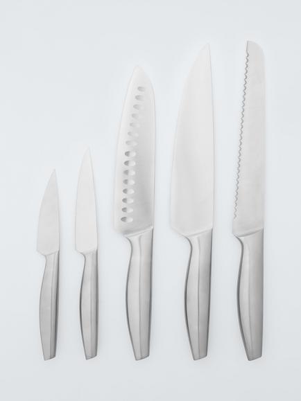 John Lewis ANYDAY Stainless Steel Kitchen Knife Set, 5 Piece, 