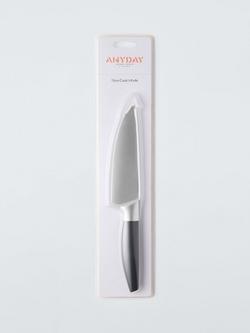 John Lewis Soft Grip Stainless Steel Cook's Knife, 15cm - view 2, 