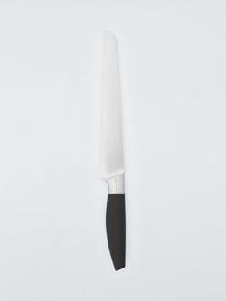 John Lewis Soft Grip Stainless Steel Bread Knife, 20cm, 