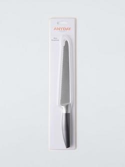 John Lewis Soft Grip Stainless Steel Bread Knife, 20cm - view 2, 