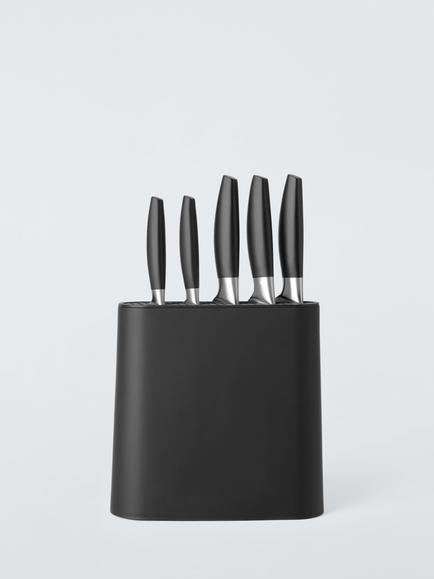 John Lewis Polypropylene Filled Knife Block Set, 5 Piece, 