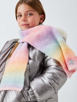 John Lewis Kids' Ombre Scarf, Rainbow, Rainbow