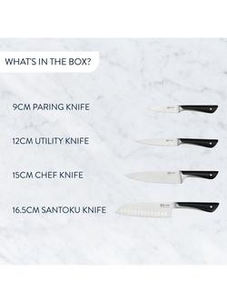 Jamie Oliver by Tefal Stainless Steel Kitchen Knife Set, 4 Piece - view 2, 