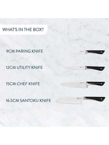 Jamie Oliver by Tefal Stainless Steel Kitchen Knife Set, 4 Piece - view 2, 