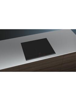 Siemens iQ500 ED651HSB1E 60cm CombiZone Induction Hob, Black - view 2, Black