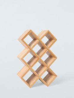 John Lewis Hexagonal Bamboo Spice Rack, 8 Jars, 