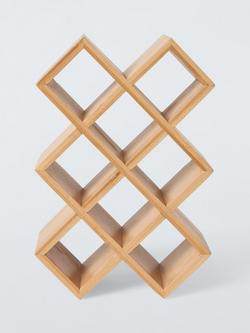 John Lewis Hexagonal Bamboo Spice Rack, 8 Jars - view 2, 