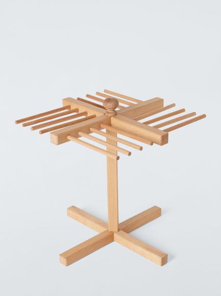 John Lewis Collapsible Beech Wood Pasta Stand, Natural, Natural
