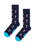Happy Socks Glass of Wine Socks, One Size, Navy/Multi
