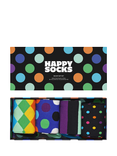 Happy Socks Big Dot Socks Gift Set, Pack of 4, Black/Multi