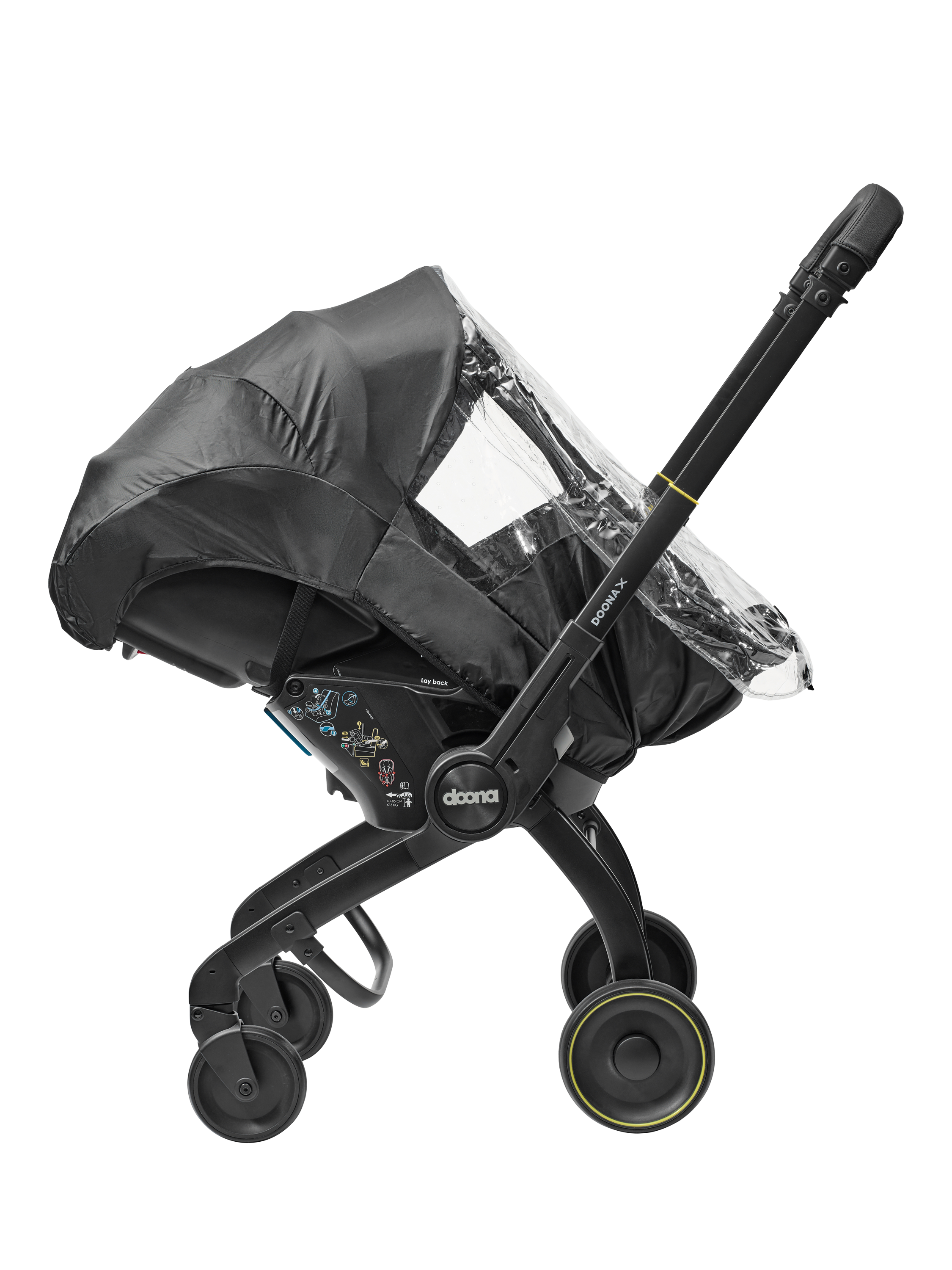 Doona X Stroller Rain Cover Black