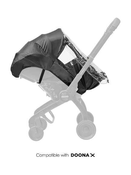 Doona X Stroller Rain Cover, Black - view 2, Black